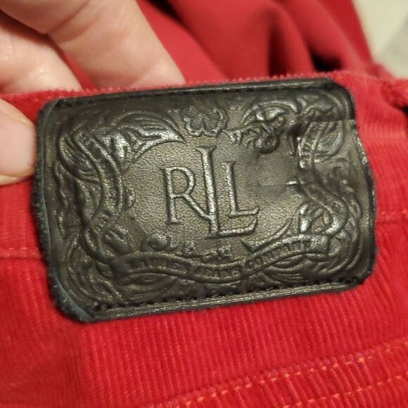 EUC Ralph Lauren Red Straight Leg Corduroy Pants - Picture 8 of 10